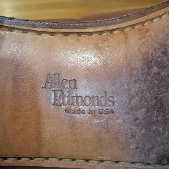 Allen Edmonds Men's Size 9.5 B  Cameron Leather Penny Loafer Allen Edmonds - Picture 4 of 5